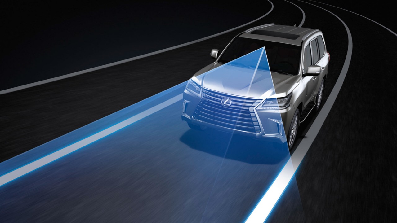 Lexus Lane Departure Alert (LDA) graphic 